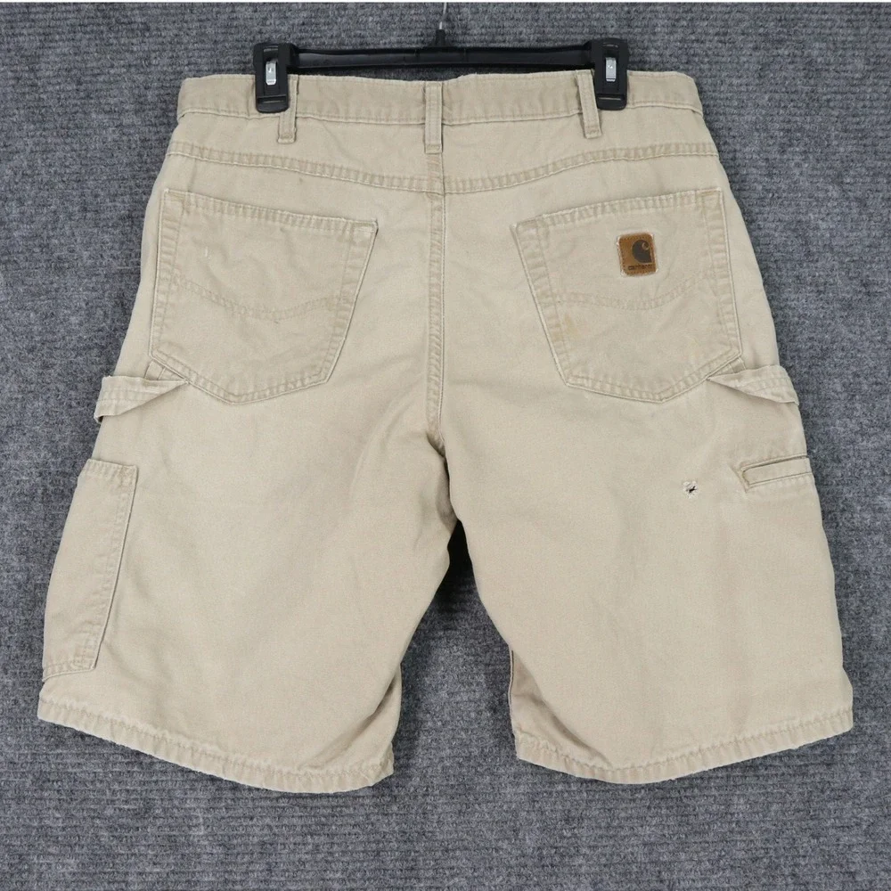 Vintage Y2K Carhartt Carpenter‎ Shorts 33 Distressed Thrashed Utility Workwear